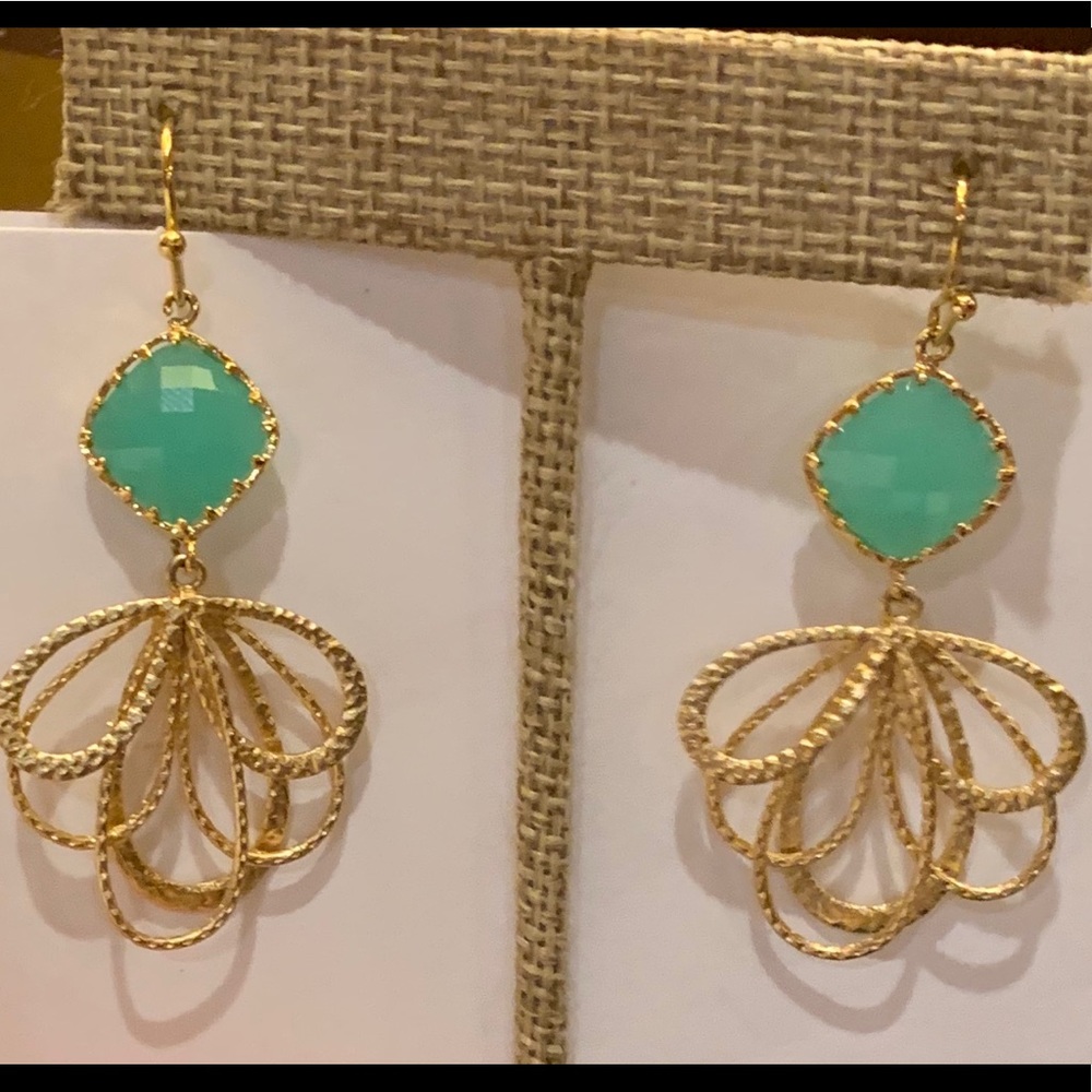 Vermeil gold dangle earrings